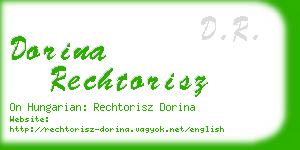 dorina rechtorisz business card